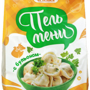 пельмени с бульоном